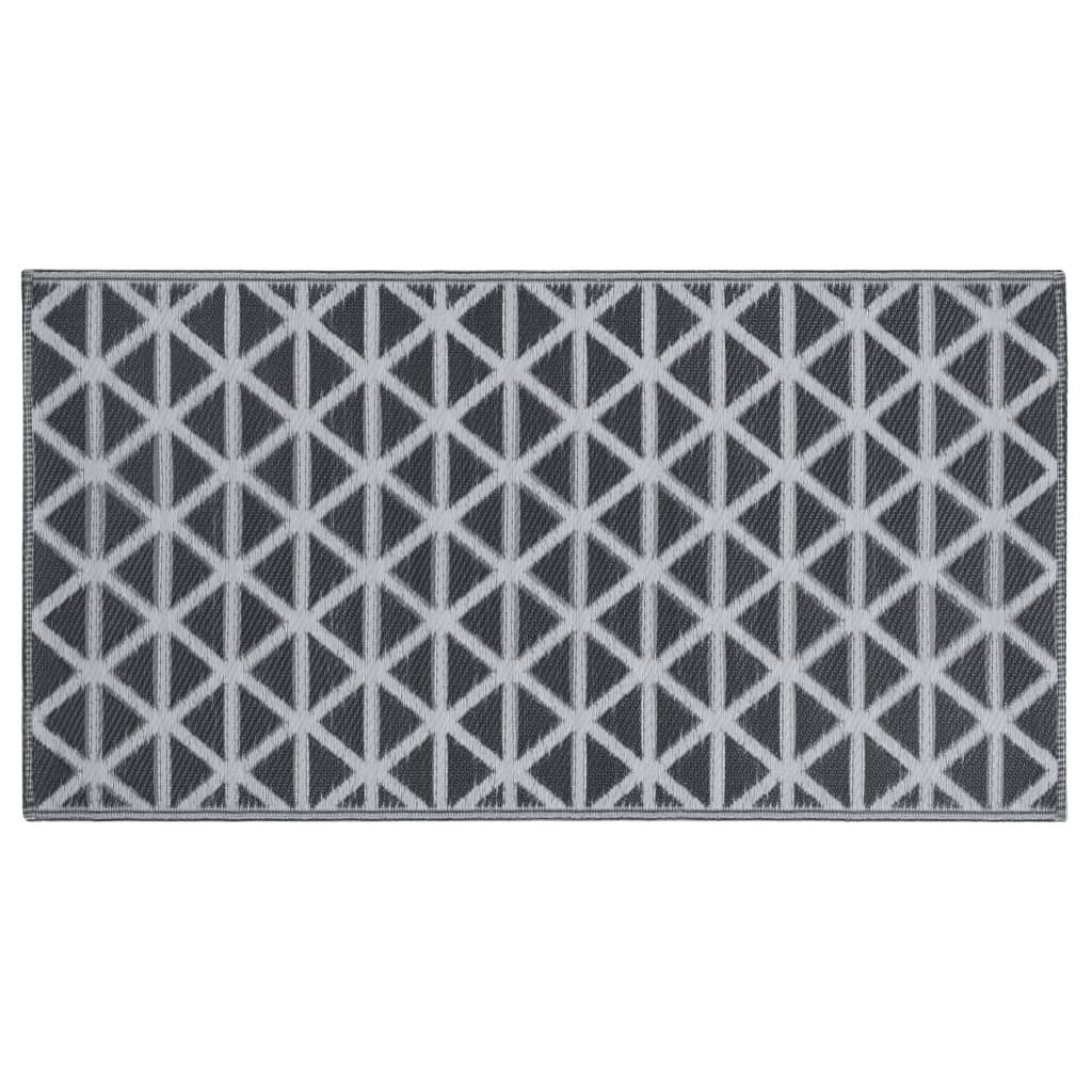 vidaXL Χαλί εξωτερικού χώρου ARAKIL Μαύρο 120x180 cm PP