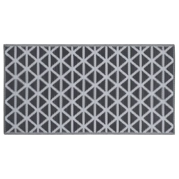 vidaXL Χαλί εξωτερικού χώρου ARAKIL Μαύρο 120x180 cm PP