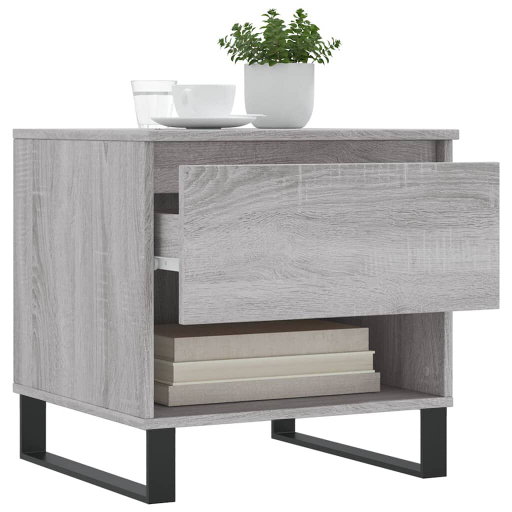 vidaXL Τραπεζάκια Σαλονιού 2 τεμ. Γκρι Sonoma 50x46x50 εκ. Επεξ. Ξύλο