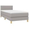 vidaXL &Kappa;&rho;&epsilon;&beta;ά&tau;&iota; Boxspring &mu;&epsilon; &Sigma;&tau;&rho;ώ&mu;&alpha; & LED &Alpha;&nu;.&Gamma;&kappa;&rho;&iota; 90x200 &epsilon;&kappa;. &Upsilon;&phi;&alpha;&sigma;&mu;ά&tau;&iota;&nu;&omicron;