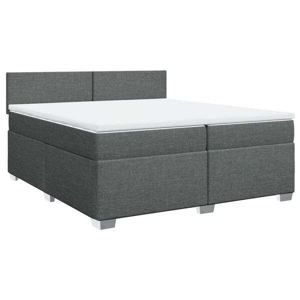 vidaXL &Kappa;&rho;&epsilon;&beta;ά&tau;&iota; Boxspring &mu;&epsilon; &Sigma;&tau;&rho;ώ&mu;&alpha; &Sigma;&kappa;&omicron;ύ&rho;&omicron; &Gamma;&kappa;&rho;&iota; 200x200 &epsilon;&kappa;. &Upsilon;&phi;&alpha;&sigma;&mu;ά&tau;&iota;&nu;&omicron;
