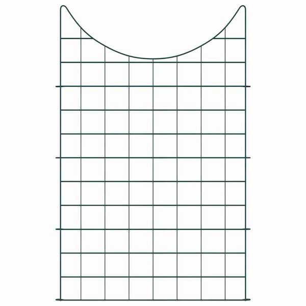vidaXL Σετ φράχτη για λιμνούλες 8 pcs Πράσινο 50 x 80 cm Ατσάλι