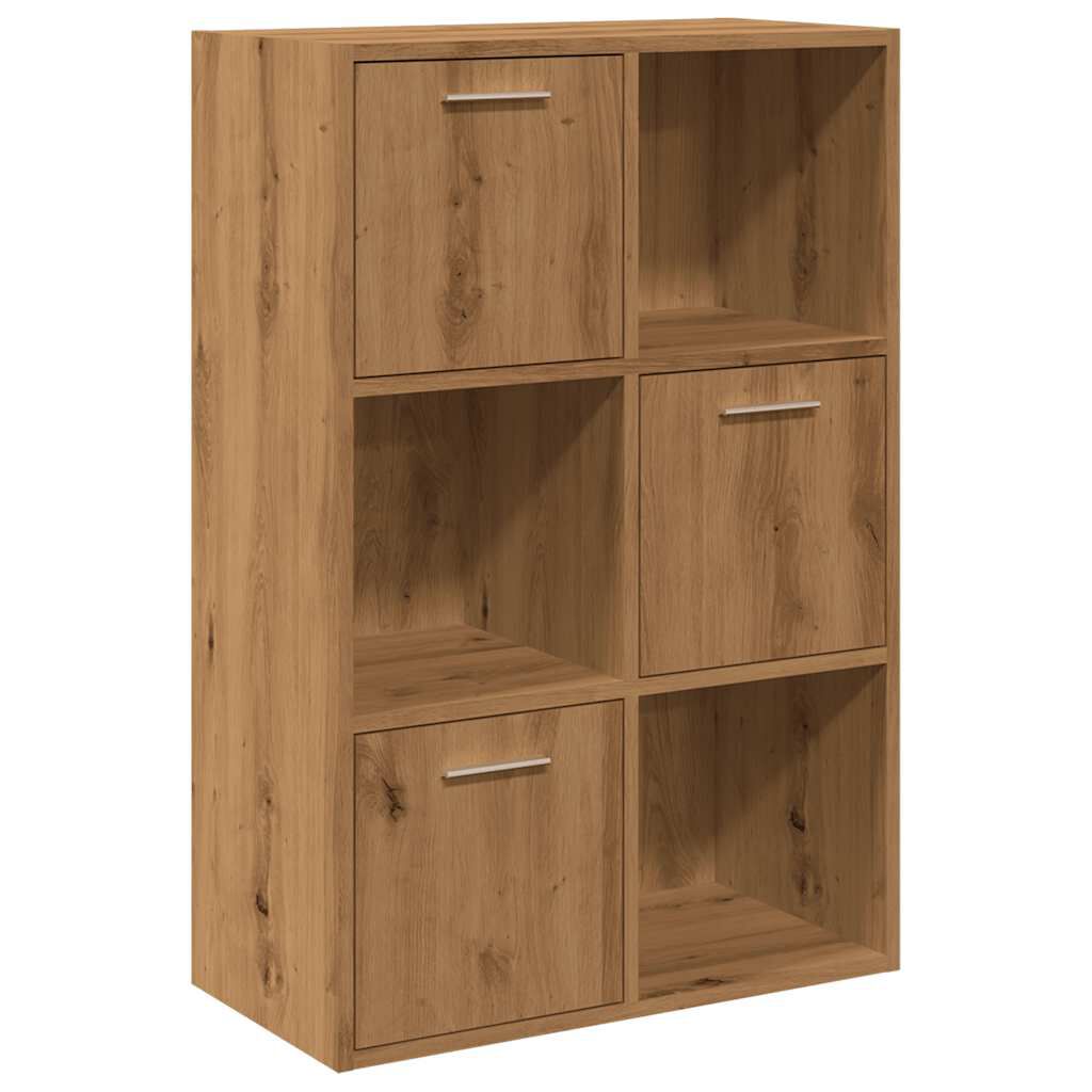 vidaXL Βιβλιοθήκη Τεχνίτης Δρυς 60,5x30x90 εκ. Επεξεργασμένο Ξύλο