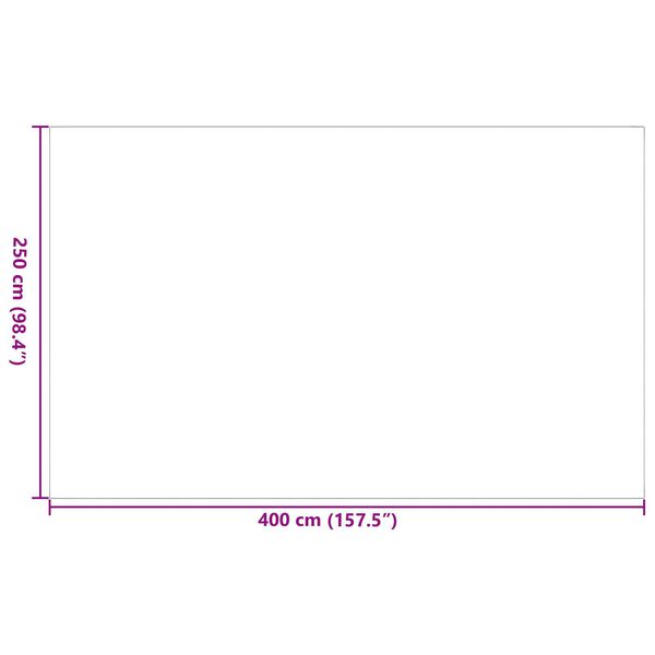 vidaXL Χαλάνι 'ARAKIL' Μαύρο και Γκρι 250x400 εκ