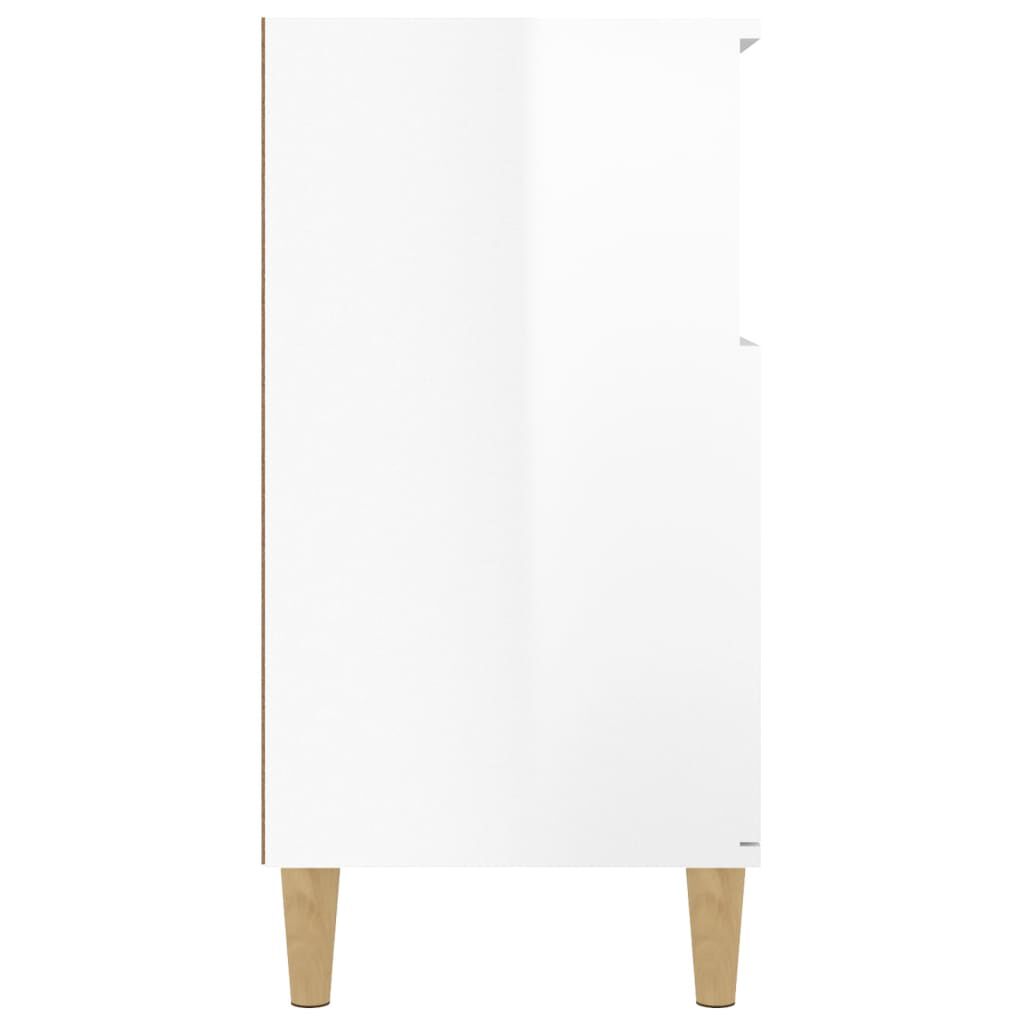 vidaXL Ντουλάπι Γυαλιστερό Λευκό 60x35x70 εκ. από Επεξεργασμένο Ξύλο