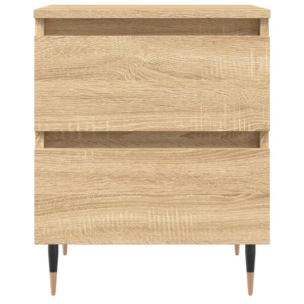 vidaXL Κομοδίνα 2 τεμ. Sonoma Δρυς 40x35x50 εκ. από Επεξεργασμένο Ξύλο