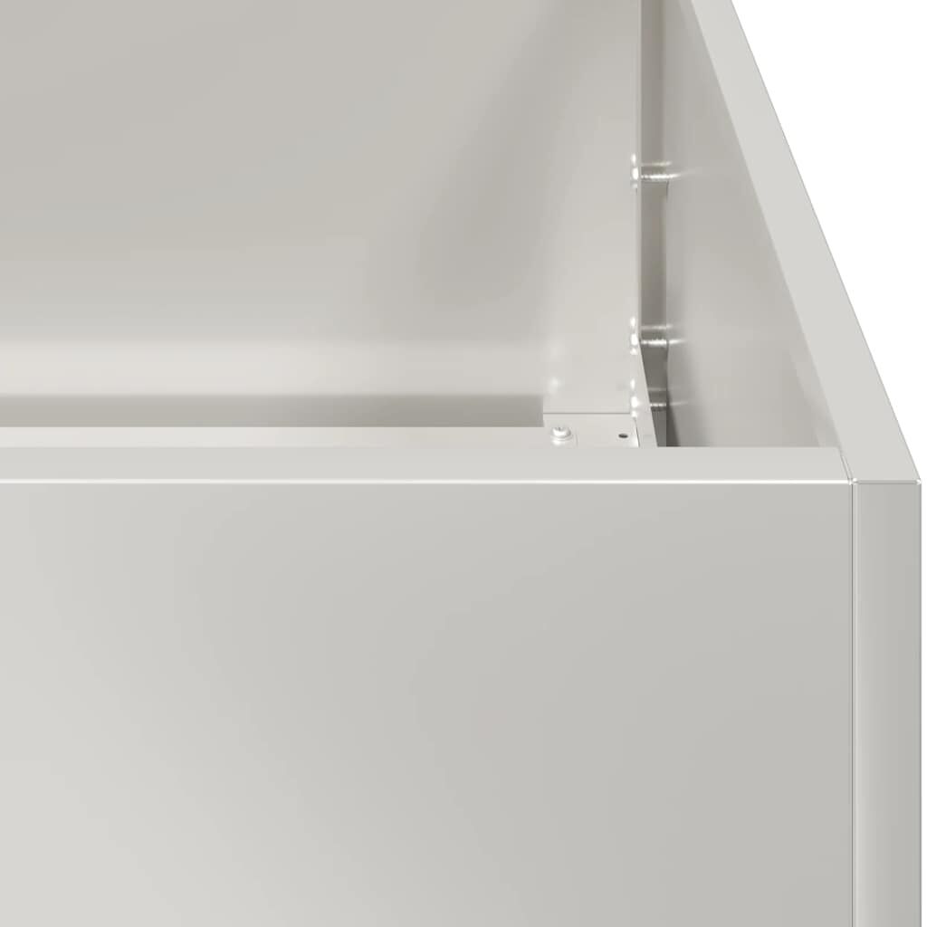 vidaXL Ζαρντινιέρα 40x80x80 εκ. από Ανοξείδωτο Ατσάλι