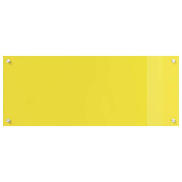 vidaXL Πίσω Πάνελ Κουζίνας 2 pcs Κίτρινο 100 x 40 cm σκληρυμένο γυαλί