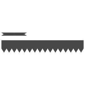 vidaXL Περιγράμματα γκαζόν 10 pcs Μαύρο 100 x 0.5 x 15 εκ Ατσάλι