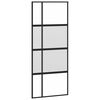 vidaXL Συρόμενη πόρτα με σετ υλικού 90x205 cm από γυαλί και αλουμίνιο