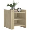 vidaXL Κομοδίνο Sonoma Δρυς 45x50x50 εκ. από Επεξεργασμένο Ξύλο