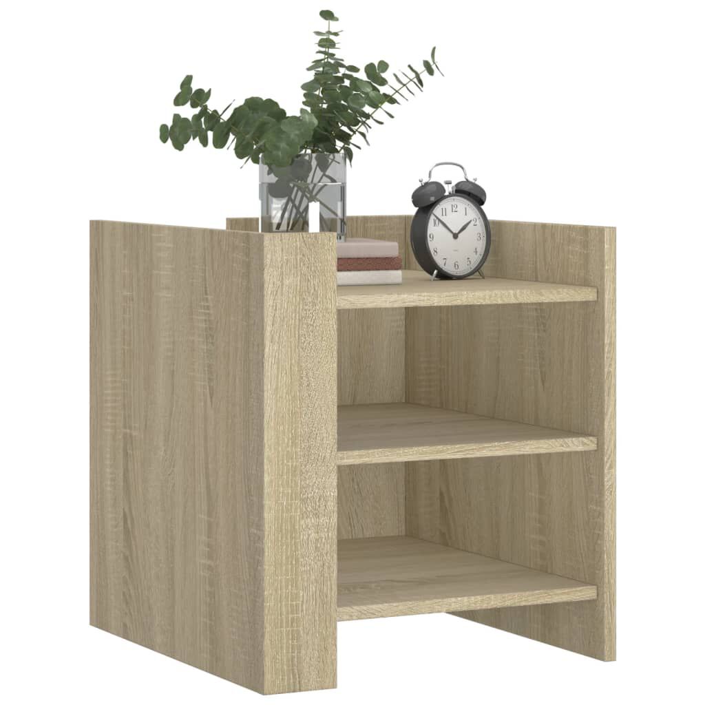 vidaXL Κομοδίνο Sonoma Δρυς 45x50x50 εκ. από Επεξεργασμένο Ξύλο