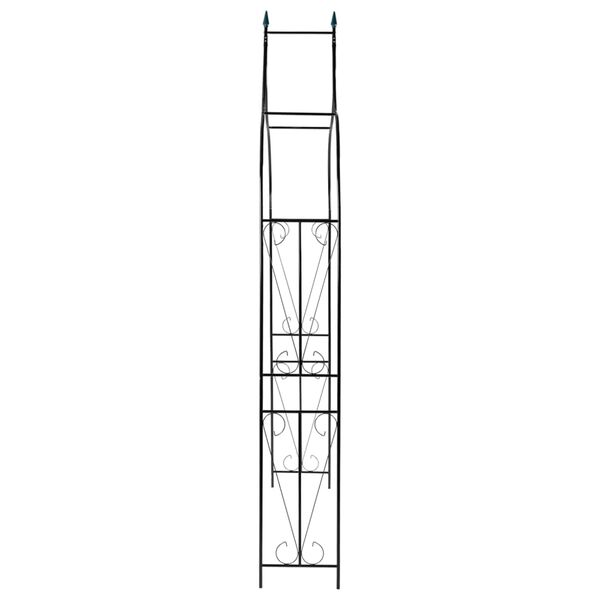 vidaXL Αψίδα Κήπου Σκούρο Πράσινο 120 x 38 x 258 εκ. Σιδερένια