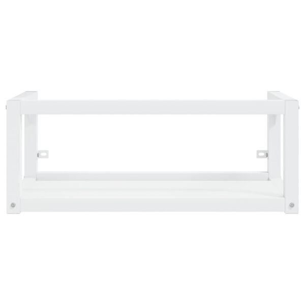 vidaXL Έπιπλο Μπάνιου Επιτοίχιο Λευκό 79 x 38 x 31 εκ. Σιδερένιο