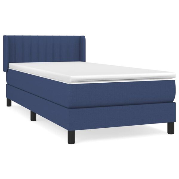 vidaXL &Kappa;&rho;&epsilon;&beta;ά&tau;&iota; Boxspring &mu;&epsilon; &Sigma;&tau;&rho;ώ&mu;&alpha; &Mu;&pi;&lambda;&epsilon; 100 x 200 &epsilon;&kappa;. &Upsilon;&phi;&alpha;&sigma;&mu;ά&tau;&iota;&nu;&omicron;