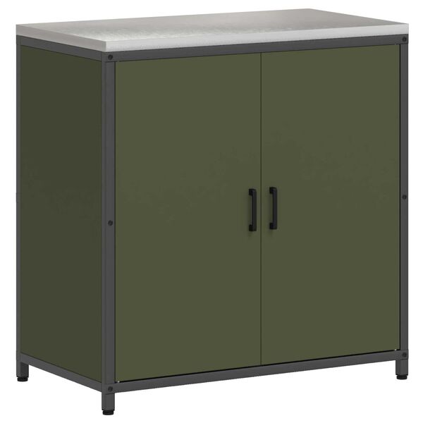 vidaXL Σετ Αποθήκευσης Κουζίνας 2 pcs Ελιά Πράσινη 150 x 50 x 92 εκ.