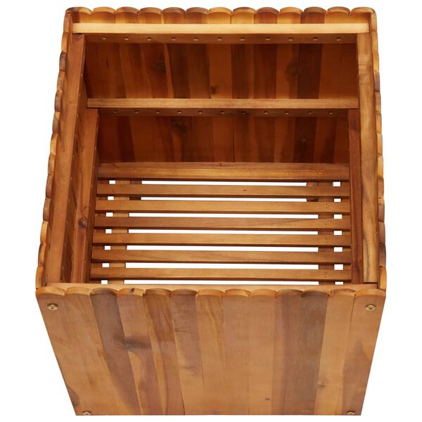 vidaXL Ζαρντινιέρα Υπερυψωμένη 50 x 50 x 50 εκ. από Μασίφ Ξύλο Ακακίας