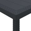 vidaXL Σέτ φαγητού για κήπο 7 pcs Ανθρακί Rattan Polt