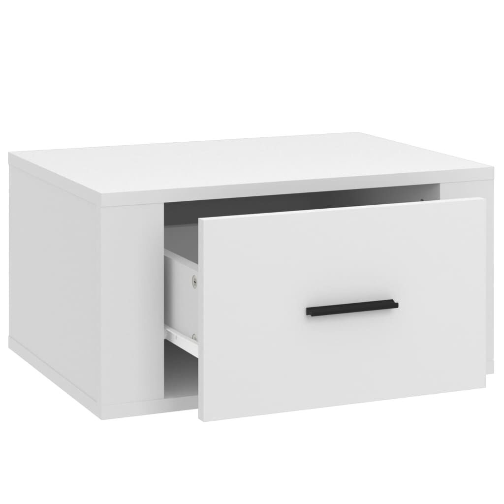 vidaXL Κομοδίνα Επιτοίχια 2 τεμ. Λευκά 50x36x25 εκ.