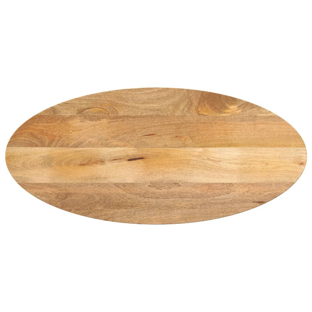 vidaXL Επιφάνεια Τραπεζιού Οβάλ 110x50x2,5 εκ. Μασίφ Ξύλο Μάνγκο