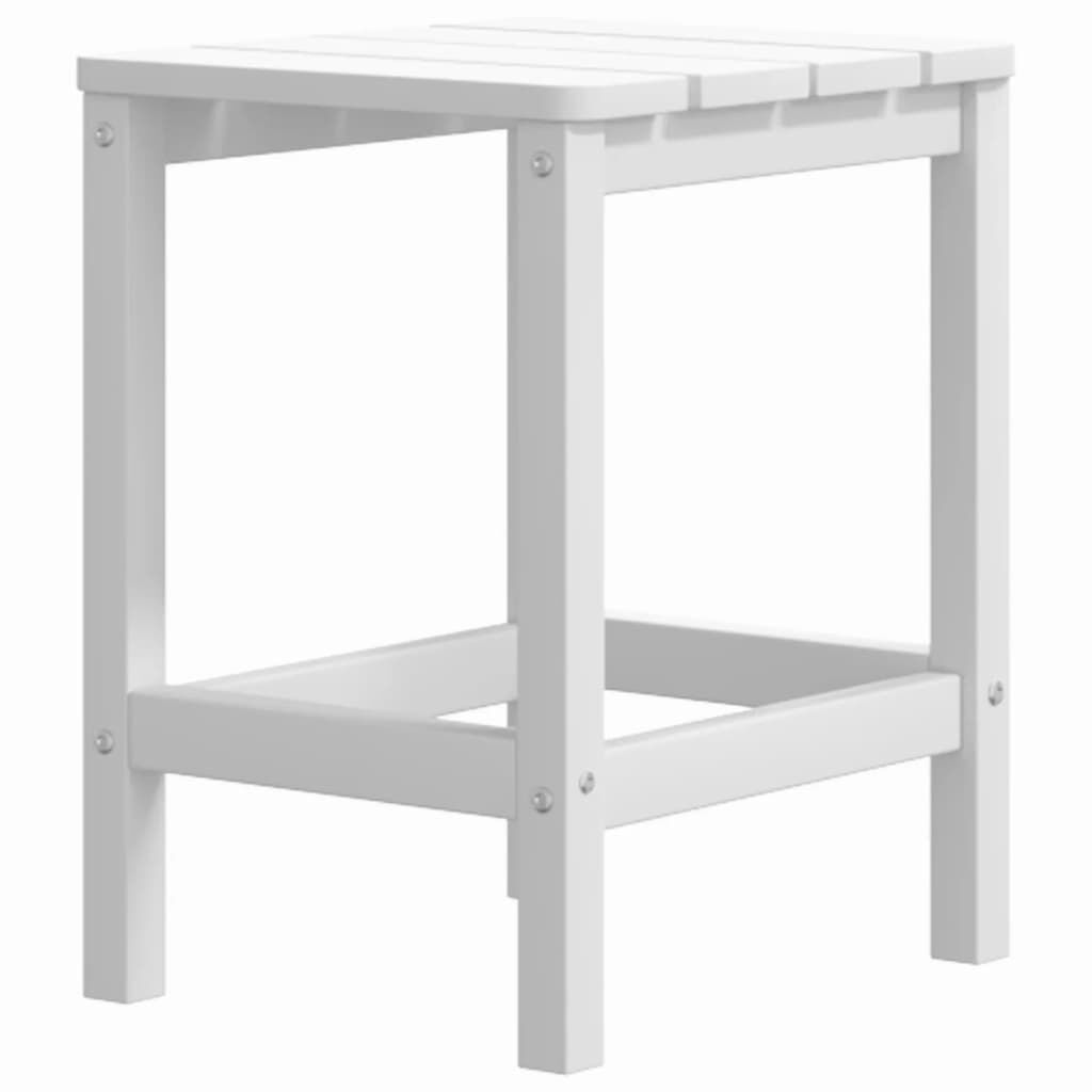 vidaXL Τραπέζι Κήπου Adirondack Λευκό 38 x 38 x 46 εκ. από HDPE