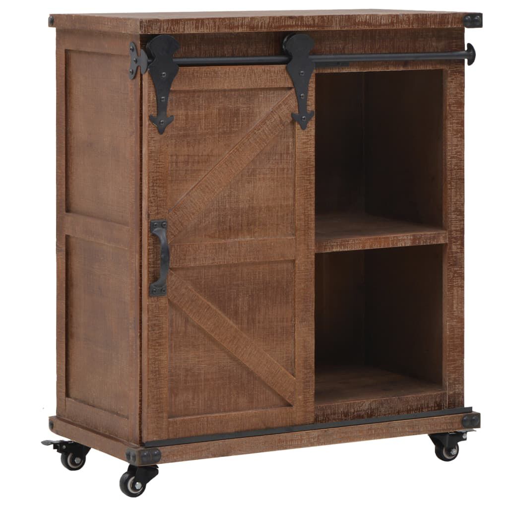 vidaXL Έπιπλο Αποθήκευσης Καφέ 64x33,5x75 εκ. από Μασίφ Ξύλο Ελάτης