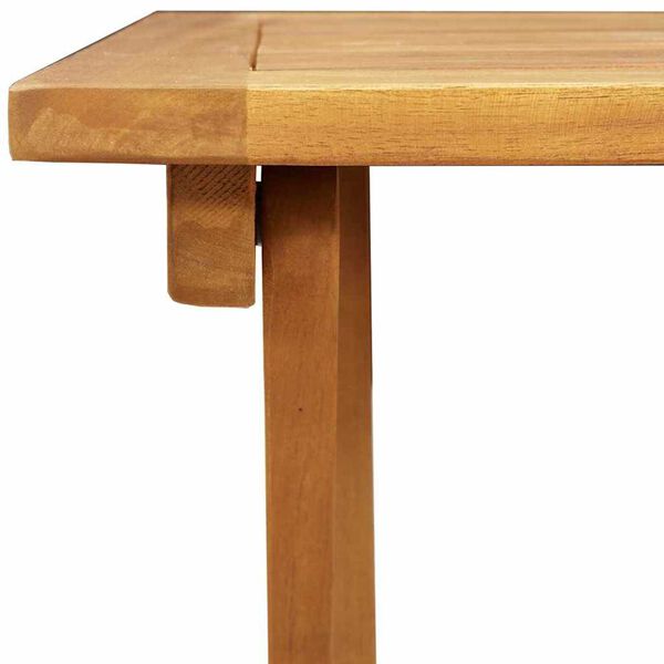 vidaXL Αναδιπλούμενο Τραπέζι Κήπου Φυσικό 60 x 60 x 72 cm