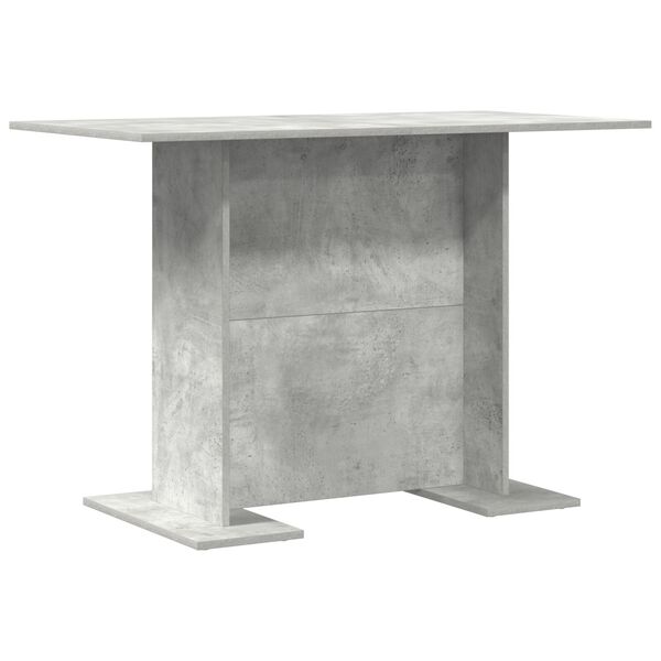 vidaXL Τραπεζαρία Γκρι του Σκυροδέματος 110x60x75 εκ. από Επεξ. Ξύλο