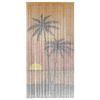 vidaXL Έντομο κουρτίνα πόρτας Palm Tree Print 90x220 cm Μπαμπού