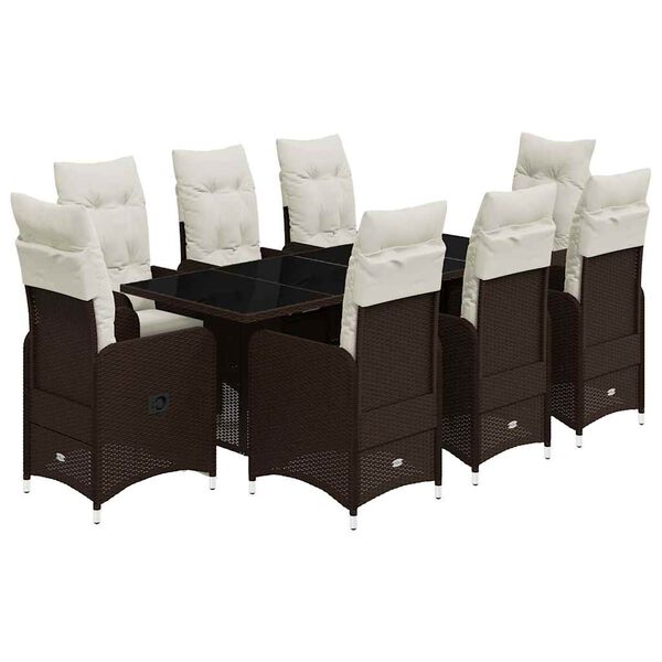 vidaXL &Sigma;&epsilon;&tau; &Epsilon;&pi;ί&pi;&lambda;&omega;&nu; &Mu;&pi;&iota;&sigma;&tau;&rho;ό &Kappa;ή&pi;&omicron;&upsilon; 9 &tau;&epsilon;&mu;. &Kappa;&alpha;&phi;έ &Sigma;&upsilon;&nu;&theta;. &Rho;&alpha;&tau;ά&nu; &mu;&epsilon; &Mu;&alpha;&xi;&iota;&lambda;ά&rho;&iota;&alpha;