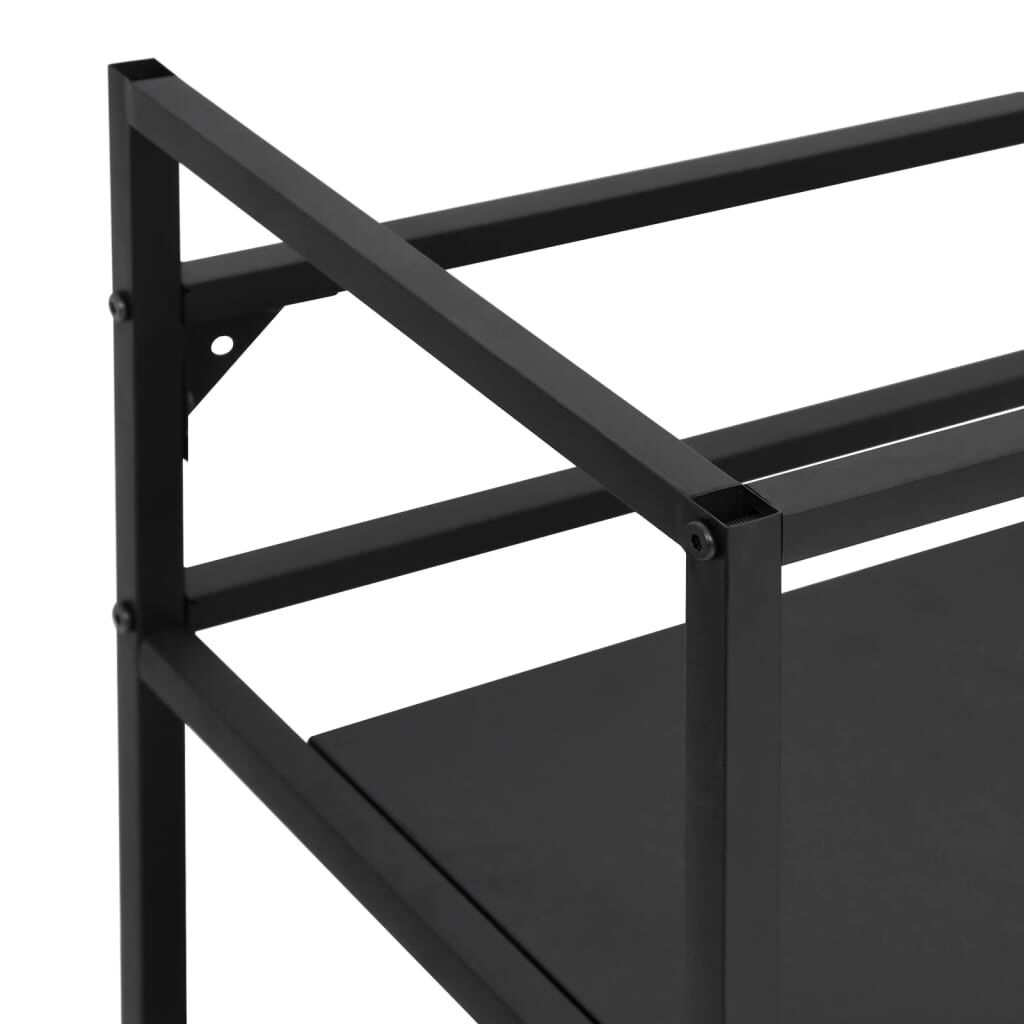vidaXL Έπιπλο Μπάνιου Μαύρο 59 x 38 x 83 εκ. Σιδερένιο
