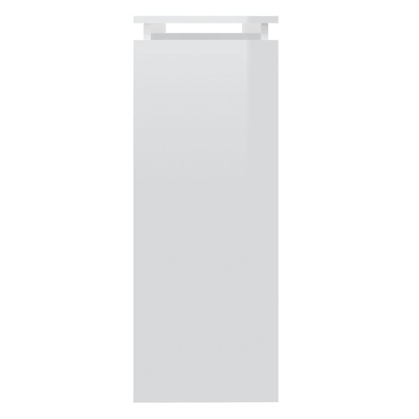 vidaXL Τραπεζάκι Κονσόλα Γυαλιστερό Λευκό 102 x 30 x 80 εκ. Επεξ. Ξύλο