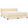 vidaXL &Kappa;&rho;&epsilon;&beta;ά&tau;&iota; Boxspring &mu;&epsilon; &Sigma;&tau;&rho;ώ&mu;&alpha; &Kappa;&rho;&epsilon;&mu; 160x200 &epsilon;&kappa;. &Upsilon;&phi;&alpha;&sigma;&mu;ά&tau;&iota;&nu;&omicron;