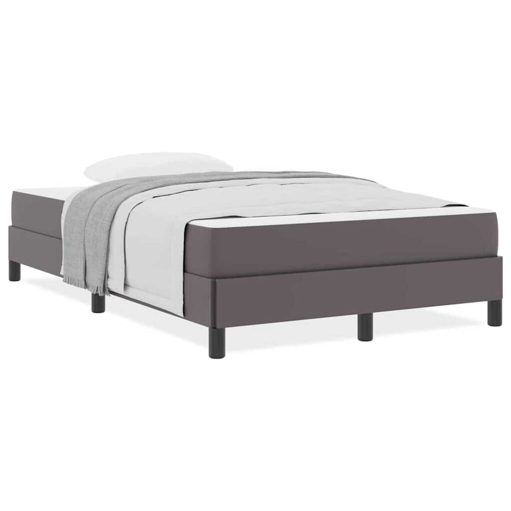 vidaXL Κρεβάτι Άλλο Γκρι 120 x 200 cm Τεχνητό δέρμα