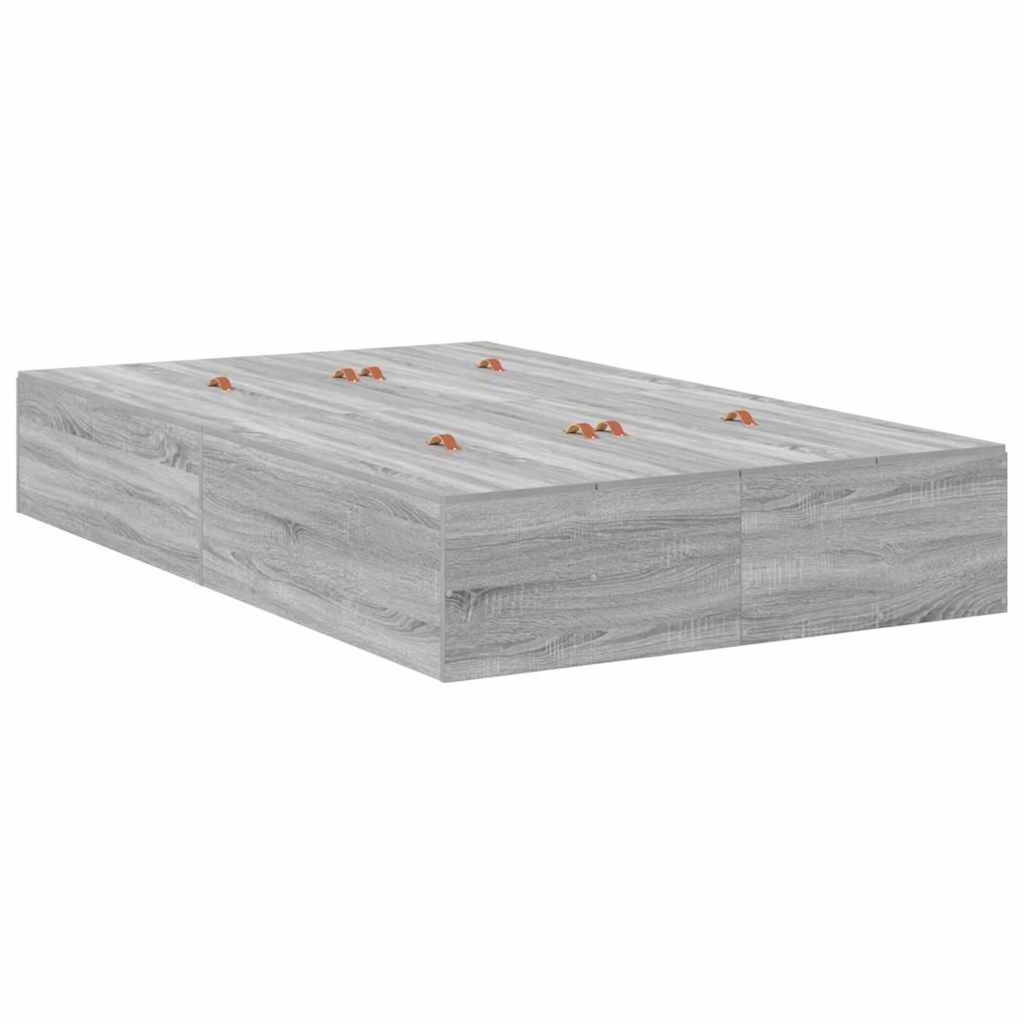 vidaXL Σκελετός Κρεβατιού Γκρι sonoma 190 x 120 x 31.5 εκ.