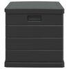 vidaXL Κουτί αποθήκευσης κήπου Ανθρακί 77.5 x 54.5 x 53 εκ. Πλαστικό