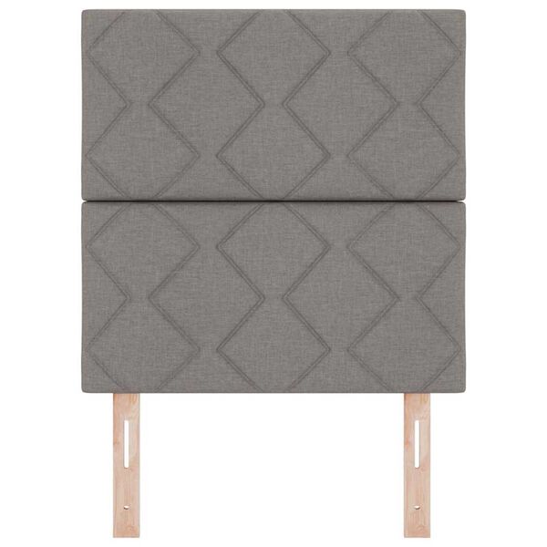 vidaXL Υφασμάτινο Κεφαλάρι Geometric με κεφαλάρι Taupe 80 cm ύφασμα