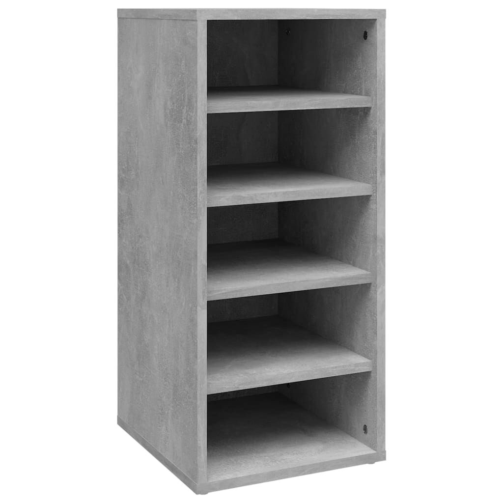 vidaXL Παπουτσοθήκη Γκρι Σκυροδέματος 31,5x35x70 εκ. από Επεξ. Ξύλο
