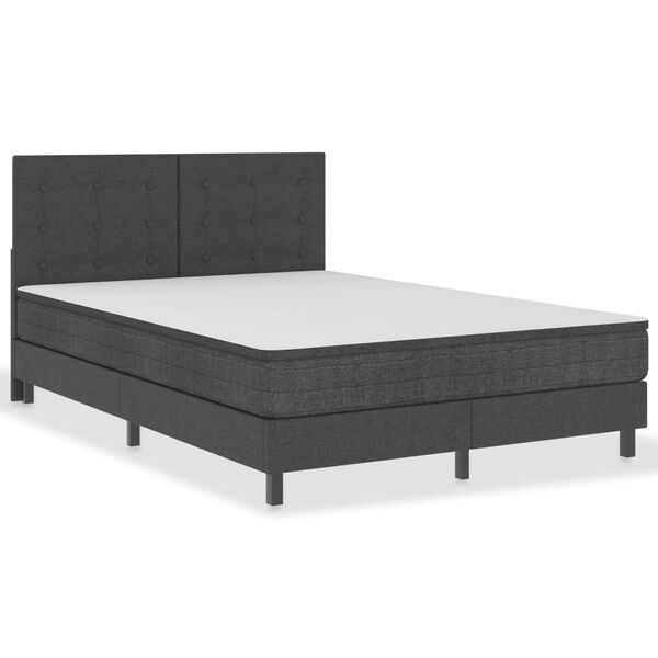 vidaXL &Kappa;&rho;&epsilon;&beta;ά&tau;&iota; Boxspring &Sigma;&kappa;&omicron;ύ&rho;&omicron; &Gamma;&kappa;&rho;&iota; 140 x 200 &epsilon;&kappa;. &Upsilon;&phi;&alpha;&sigma;&mu;ά&tau;&iota;&nu;&omicron;