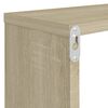 vidaXL Ράφια Κύβοι Τοίχου 2 τεμ. Sonoma Δρυς 80x15x26,5εκ. Επεξ. Ξύλο