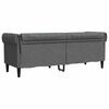 vidaXL Καναπές Chesterfield Σκούρο γκρι 201.5 x 74.5 x 74.5 εκατοστά