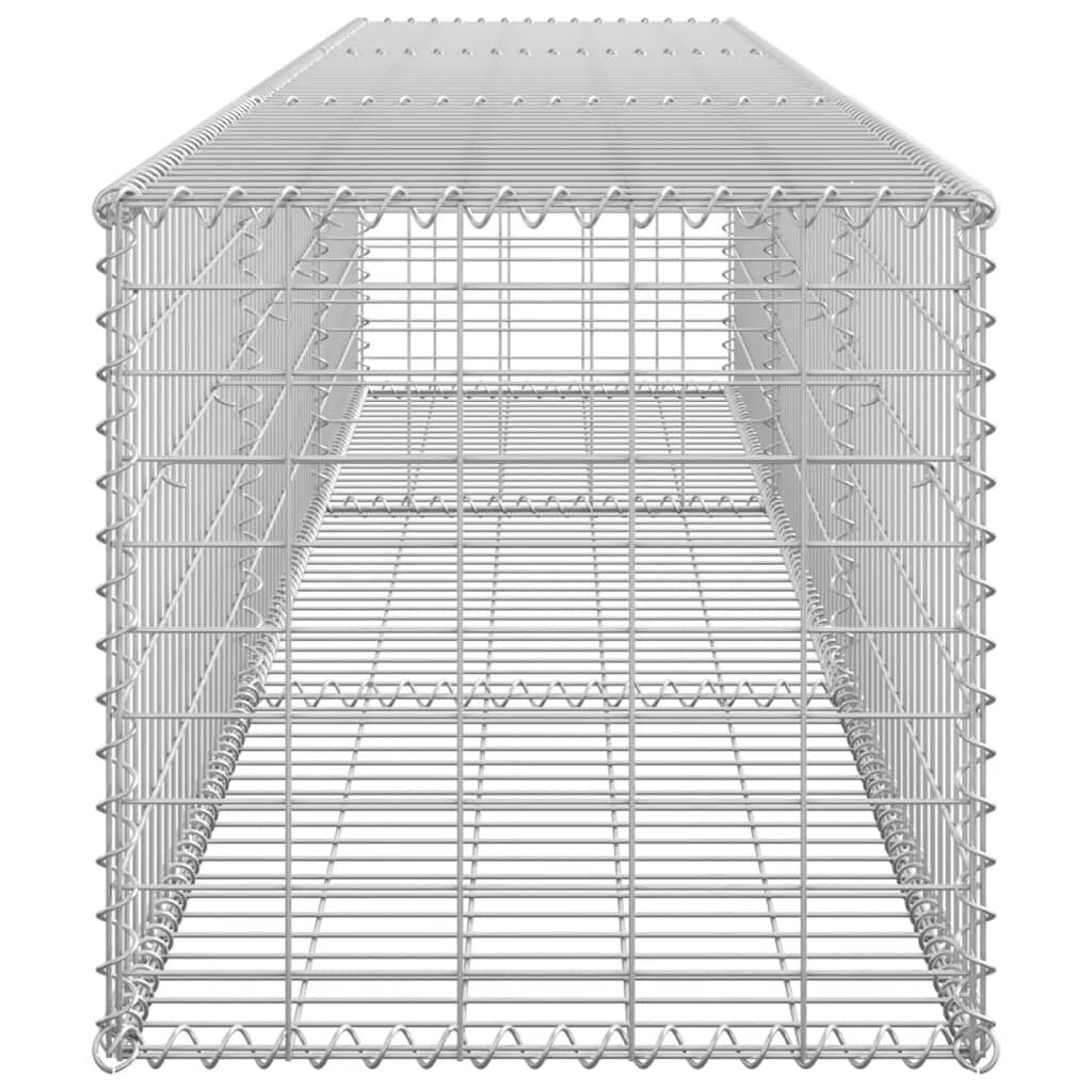 vidaXL Συρματοκιβώτιο Τοίχος 300x50x50 εκ. Γαλβαν.Χάλυβας + Καλύμματα