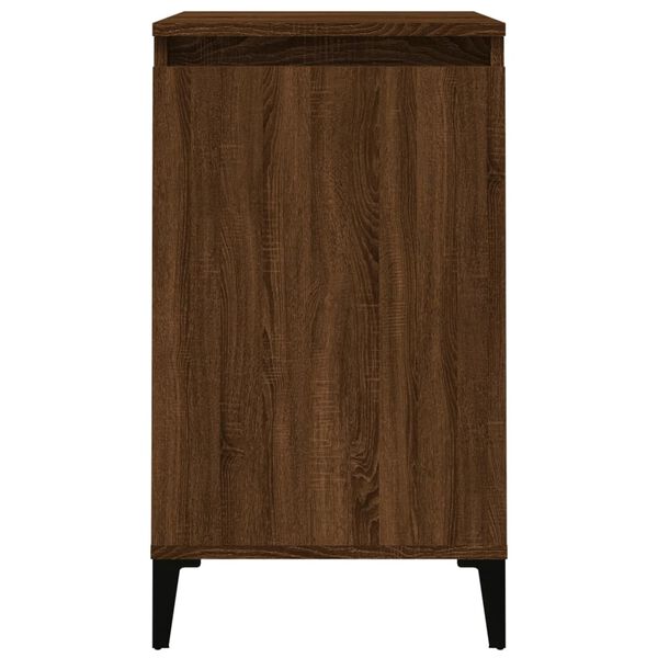 vidaXL Κομοδίνα 2 τεμ. Καφέ Δρυς 40x35x70 εκ. από Επεξεργασμένο Ξύλο