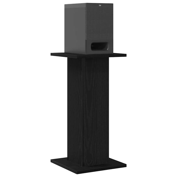 vidaXL Βάσεις Ηχείων 2 pcs Μαύρη δρυς 30 x 30 x 60 cm