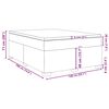 vidaXL Κρεβάτι Boxspring με Στρώμα Γκρι 140x190εκ. από Συνθετικό Δέρμα