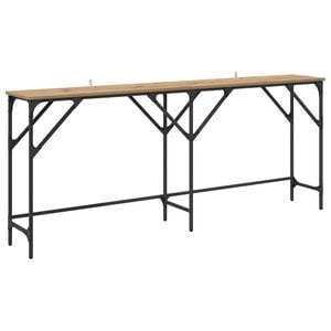vidaXL &Tau;&rho;&alpha;&pi;έ&zeta;&iota; &kappa;&omicron;&nu;&sigma;ό&lambda;&alpha;&sigmaf; Artisan Oak 180 x 30 x 75 &epsilon;&kappa;
