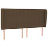 vidaXL Κρεβάτι Boxspring με Στρώμα Σκούρο Καφέ 180x200 εκ Υφασμάτινο
