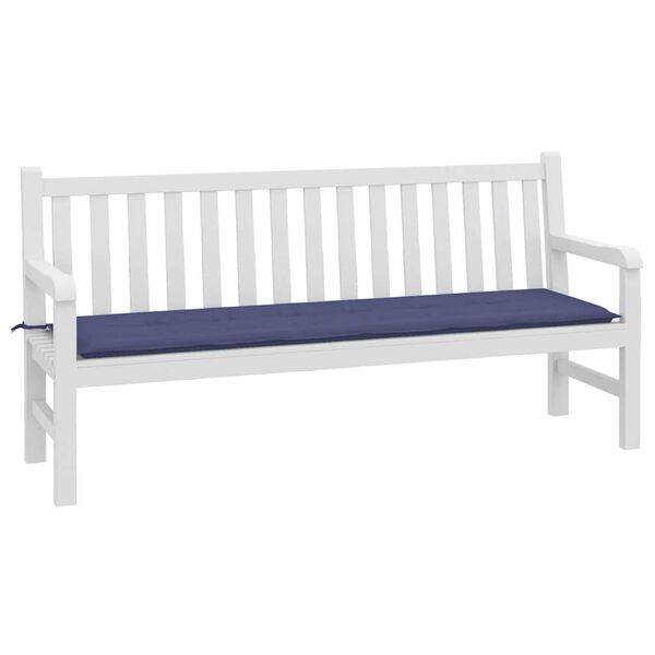 vidaXL αξιλάρι Πάγκου Κήπου Ναυτικό Μπλε 180x50x4 εκ. Ύφασμα Oxford