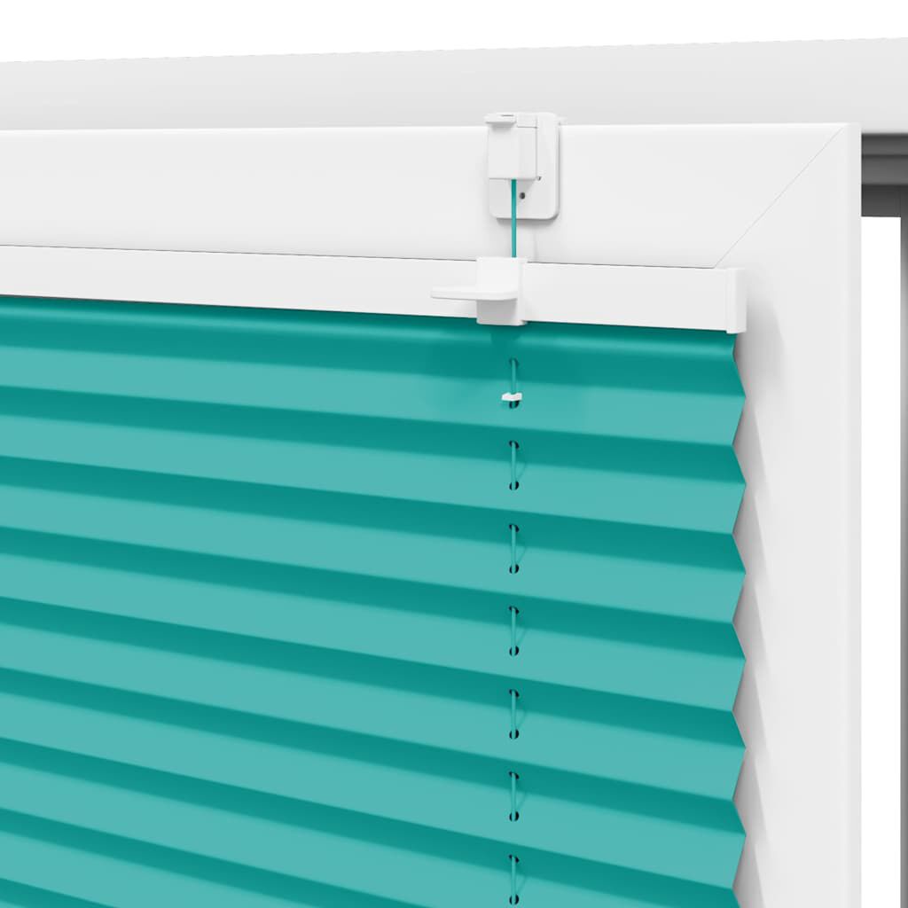 vidaXL Πλισέ περσίδα πετρόλ πράσινο 90x150 cm Πλάτος υφάσματος 89,4 cm