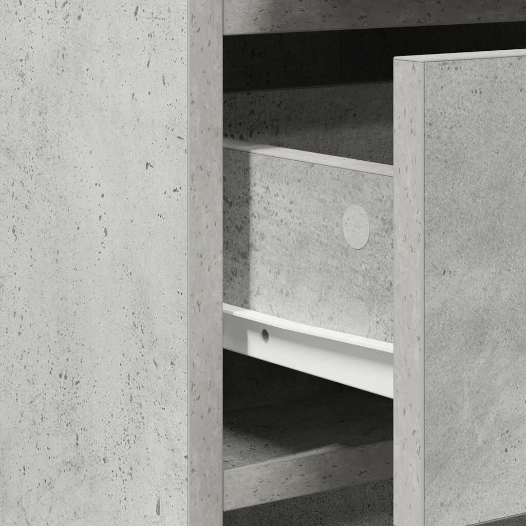vidaXL Μπουφές Γκρι Σκυρόδεμα 40x41x75 εκ. Επεξεργασμένο Ξύλο